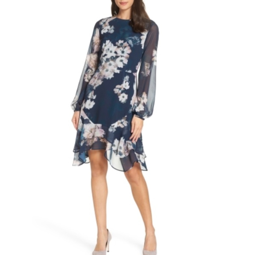 NWT Cooper St Triton Shark Bite Ruffle Hem Dress